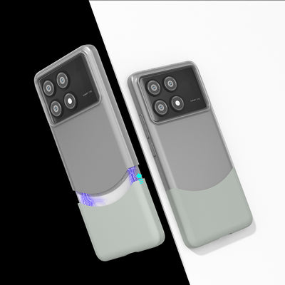 Poco X6 Pro Kılıf Mıknatıslı Zore Duble Kapak Gri