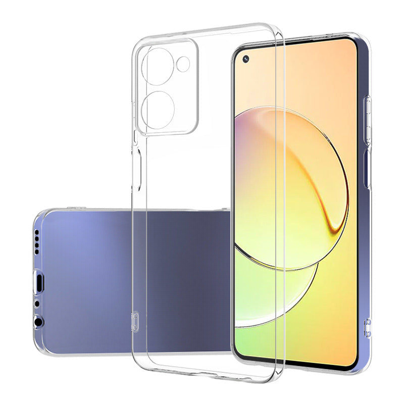Realme 10 4G Kılıf Zore Süper Silikon Kapak Renksiz