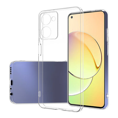 Realme 10 4G Kılıf Zore Süper Silikon Kapak Renksiz
