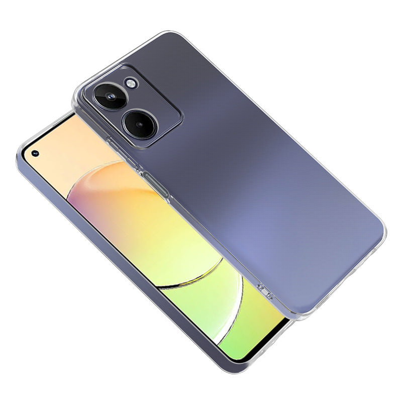 Realme 10 4G Kılıf Zore Süper Silikon Kapak Renksiz