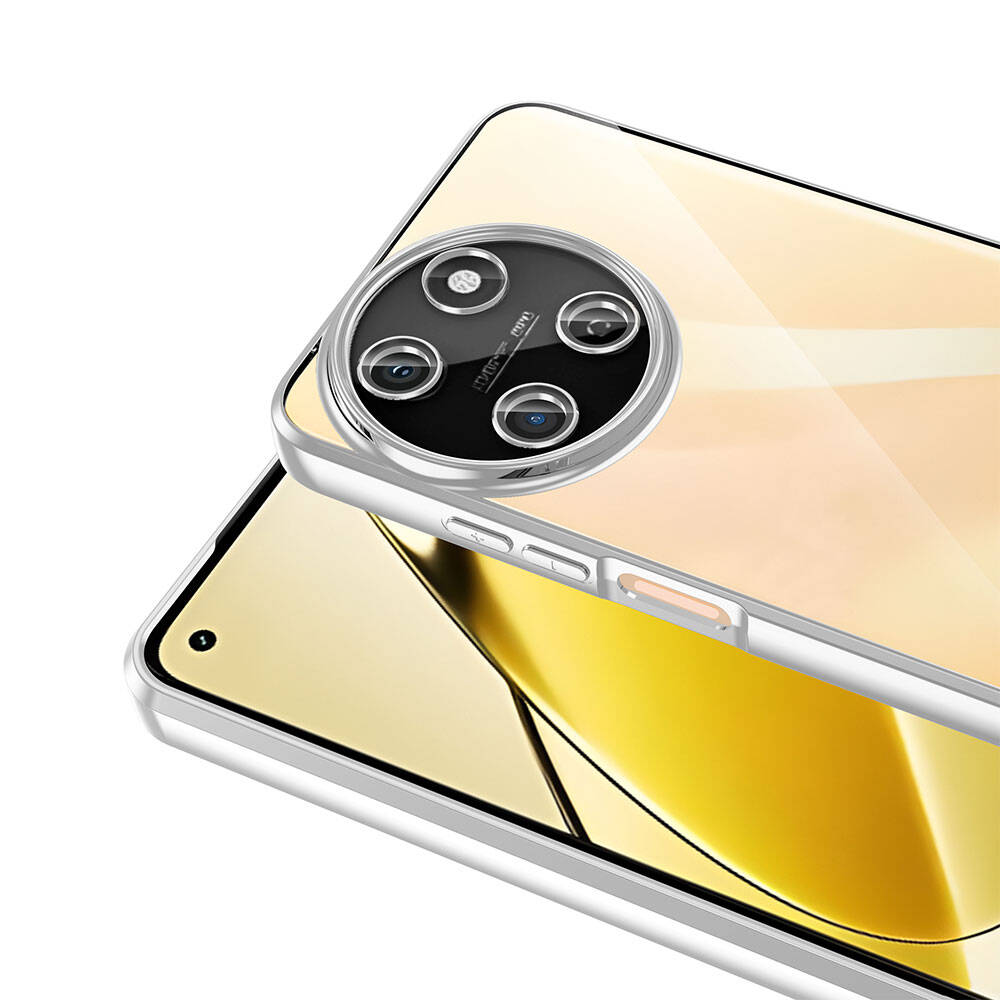Realme 11 4G Kılıf Kamera Korumalı Logo Gösteren Zore Omega Kapak Derin Mor