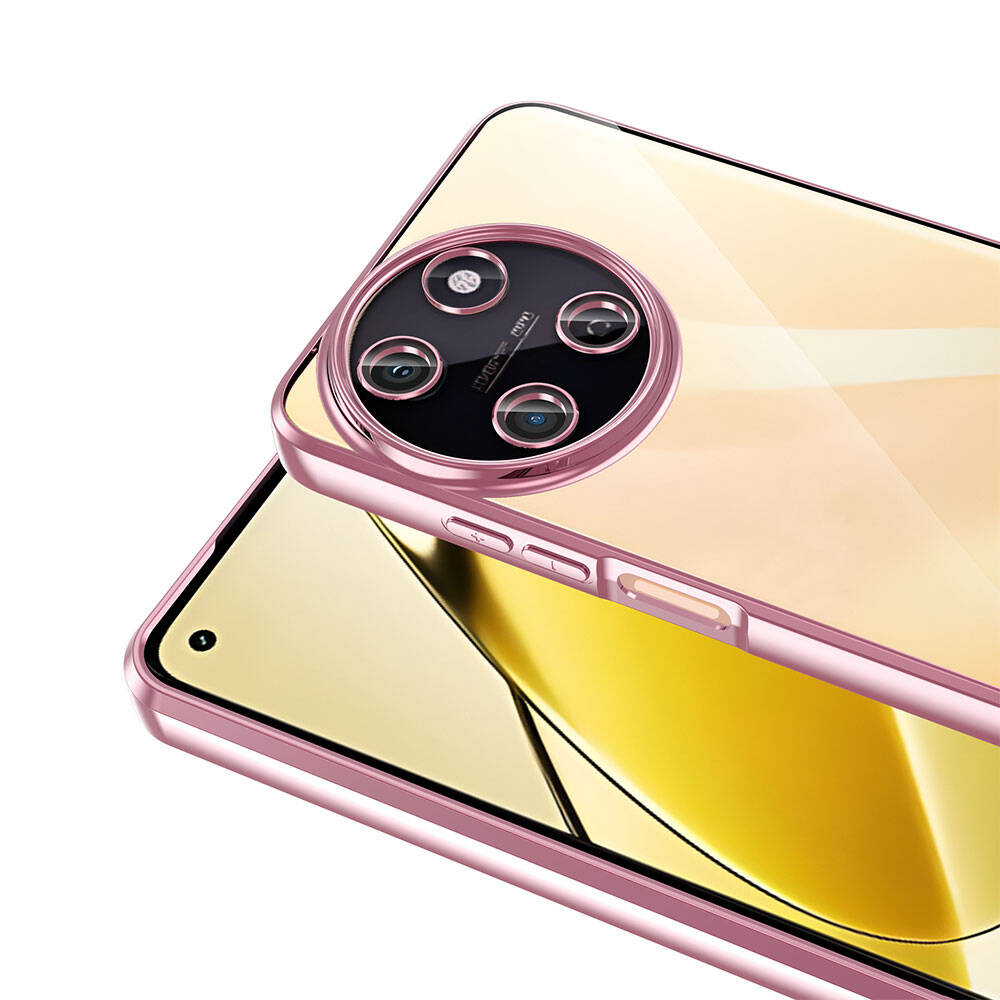 Realme 11 4G Kılıf Kamera Korumalı Logo Gösteren Zore Omega Kapak Derin Mor