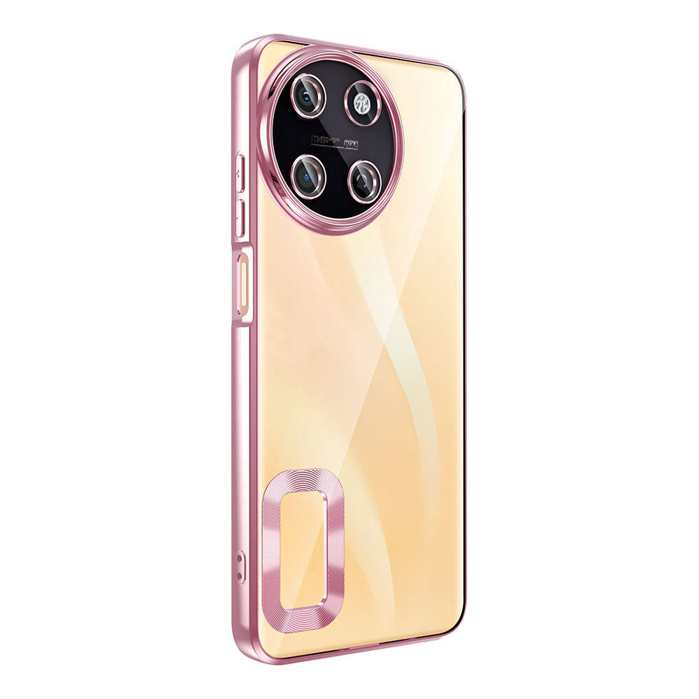 Realme 11 4G Kılıf Kamera Korumalı Logo Gösteren Zore Omega Kapak Derin Mor