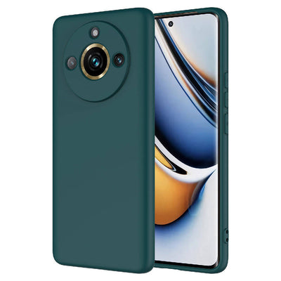 Realme 11 Pro Plus Kılıf Zore Mara Lansman Kapak Koyu Yeşil
