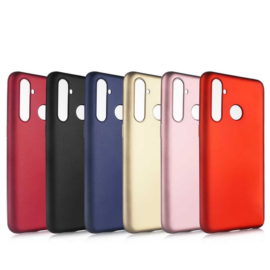 Realme 5 Pro Kılıf Zore Premier Silikon Kapak Lacivert