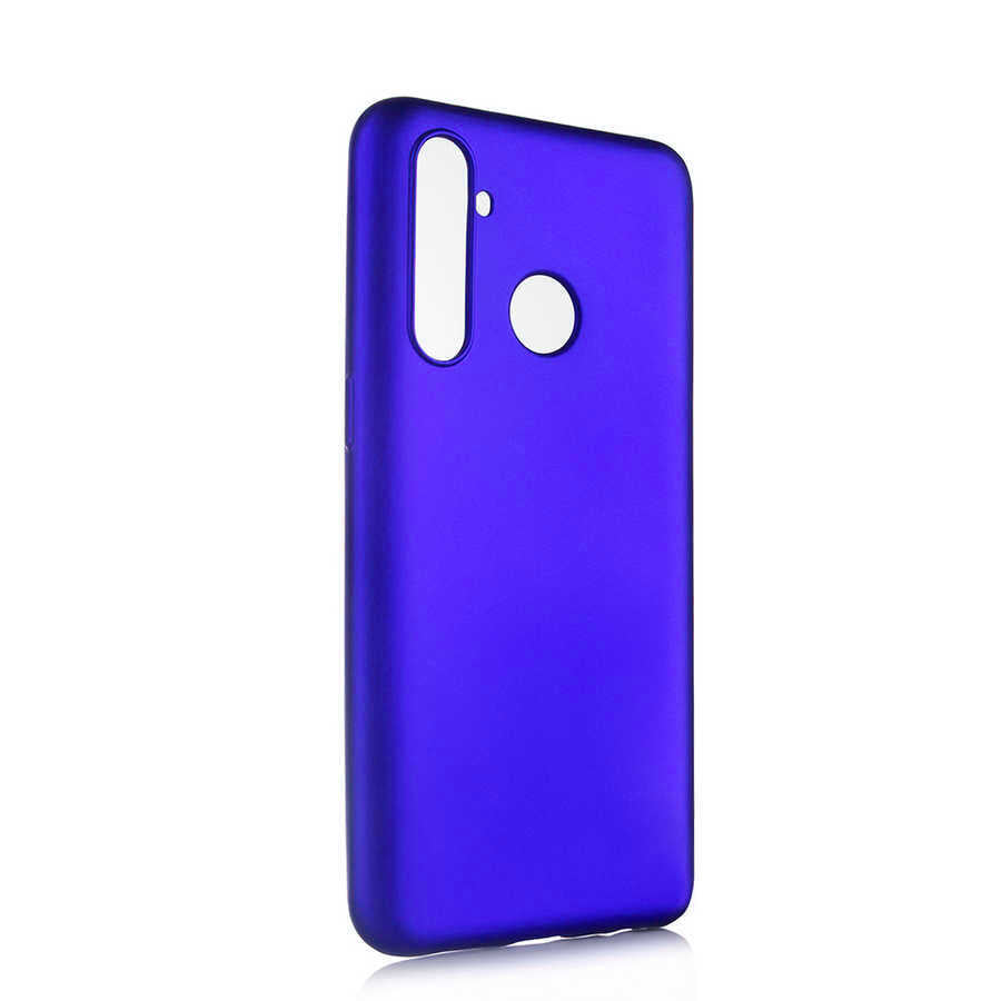 Realme 5 Pro Kılıf Zore Premier Silikon Kapak Saks Mavi