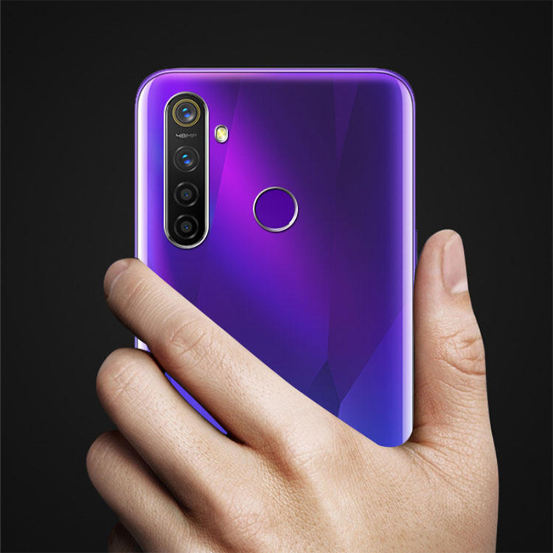 Realme 5 Pro Kılıf Zore Süper Silikon Kapak Renksiz