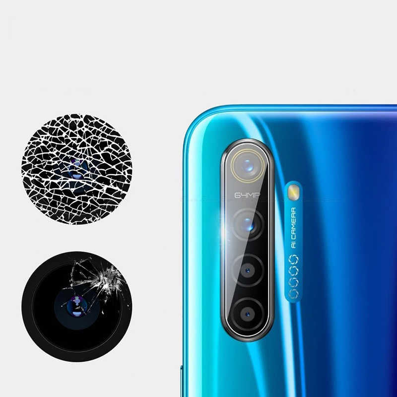 Realme 5 Pro Zore Kamera Lens Koruyucu Cam Filmi Renksiz