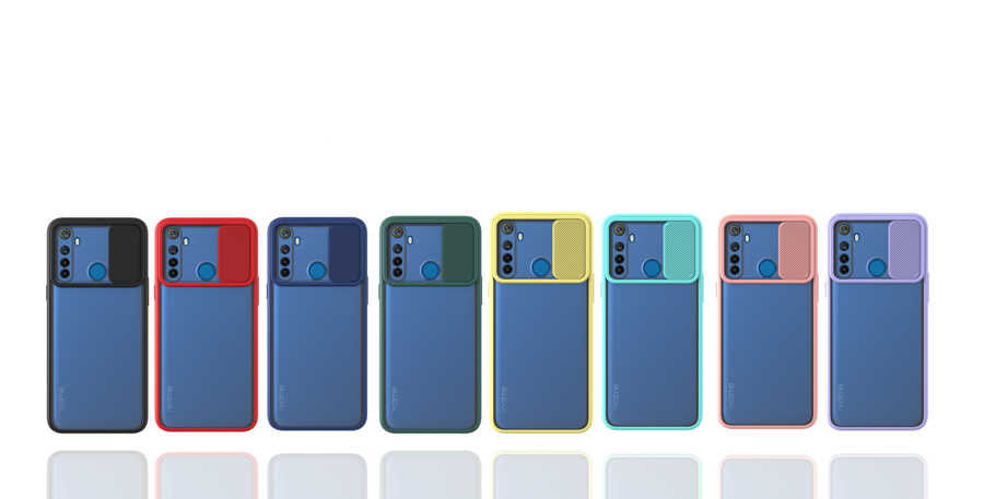 Realme 5İ Kılıf Zore Lensi Kapak Siyah