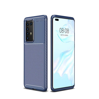 Huawei P40 Pro Kılıf Zore Negro Silikon Kapak Kahverengi
