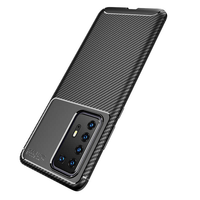 Huawei P40 Pro Kılıf Zore Negro Silikon Kapak Kahverengi