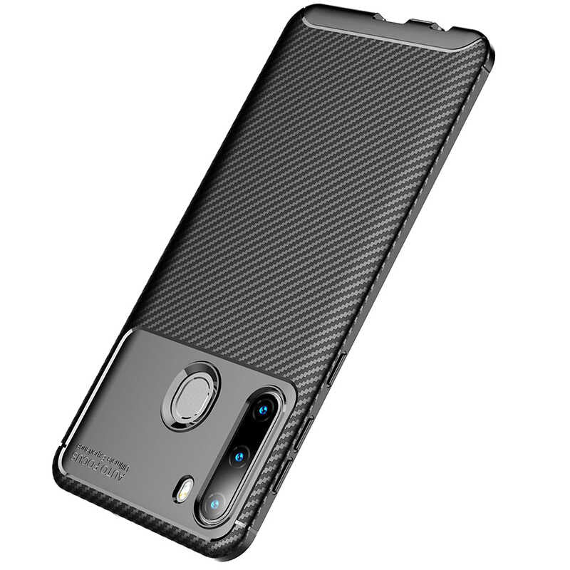 Galaxy A21 Kılıf Zore Negro Silikon Kapak Kahverengi