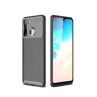 Galaxy A21 Kılıf Zore Negro Silikon Kapak Siyah