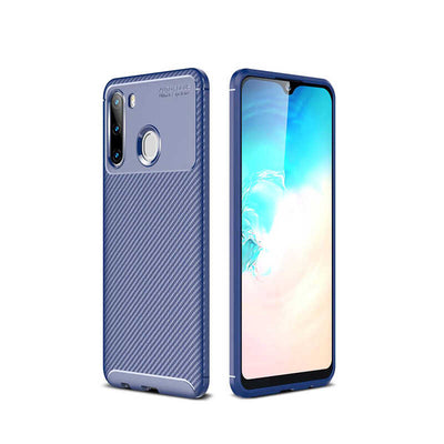 Galaxy A21 Kılıf Zore Negro Silikon Kapak Lacivert