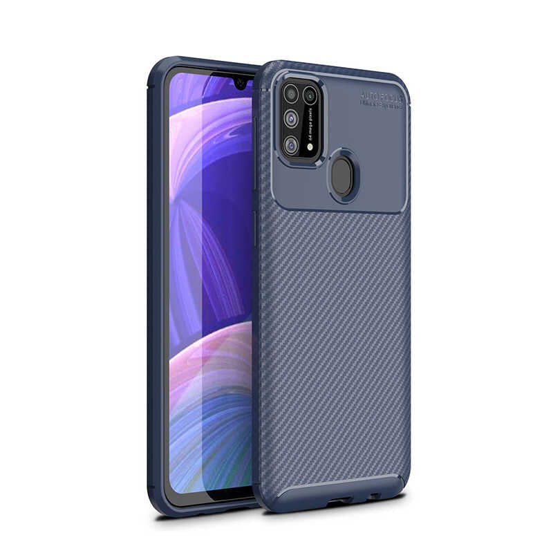 Galaxy M31 Kılıf Zore Negro Silikon Kapak Lacivert