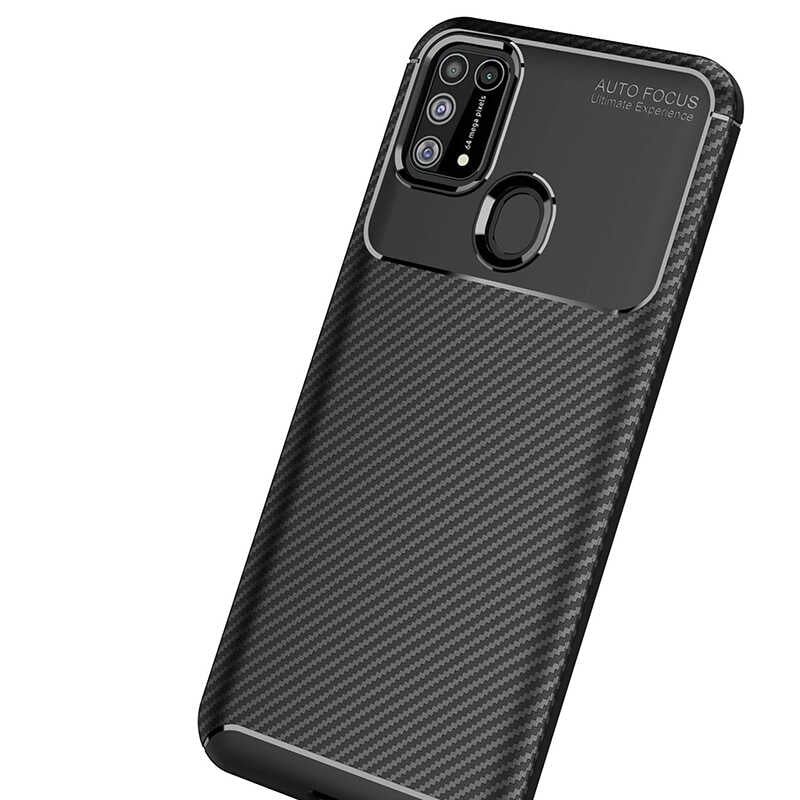 Galaxy M31 Kılıf Zore Negro Silikon Kapak Lacivert