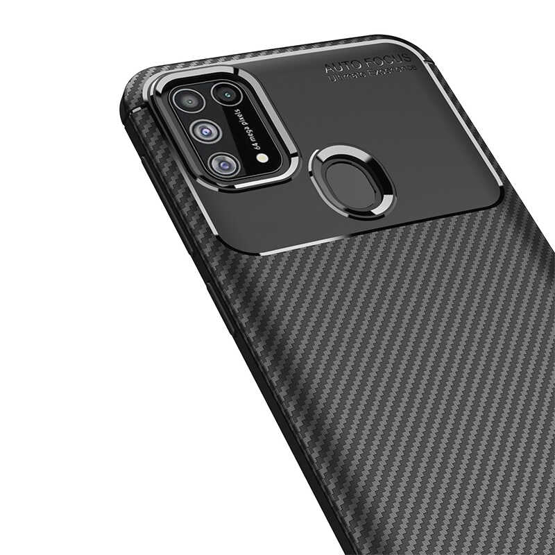 Galaxy M31 Kılıf Zore Negro Silikon Kapak Lacivert