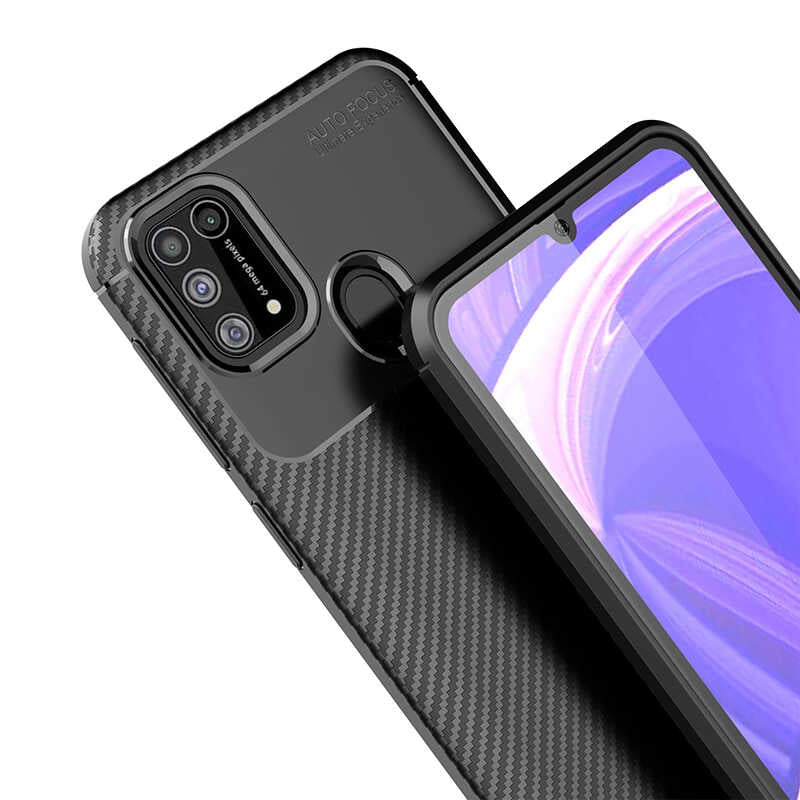 Galaxy M31 Kılıf Zore Negro Silikon Kapak Lacivert