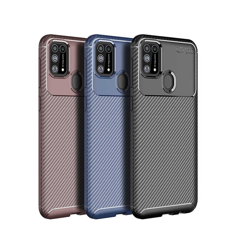 Galaxy M31 Kılıf Zore Negro Silikon Kapak Lacivert