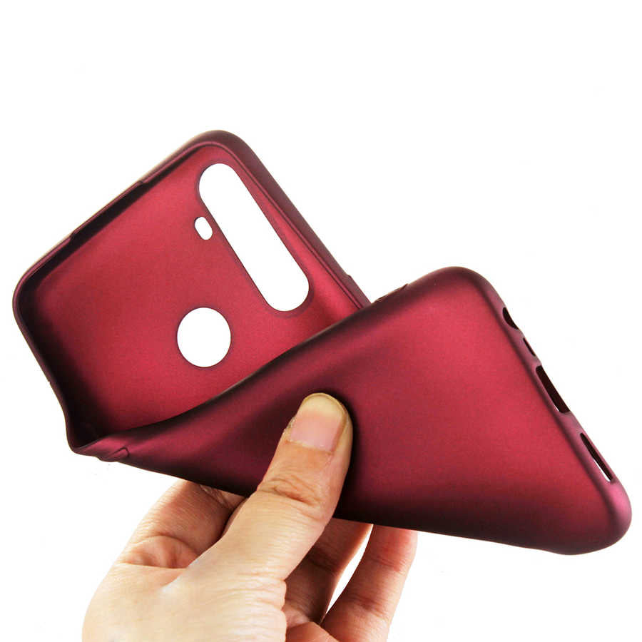 Realme 5İ Kılıf Zore Premier Silikon Kapak Kırmızı