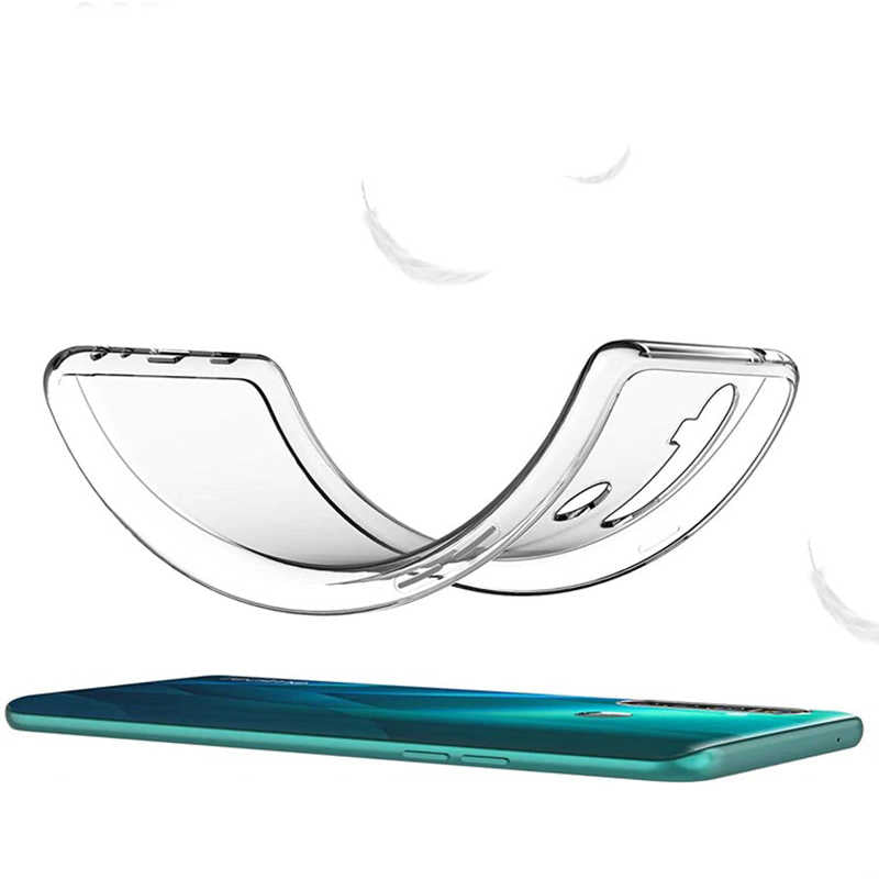 Realme 5i Kılıf Zore Süper Silikon Kapak Renksiz