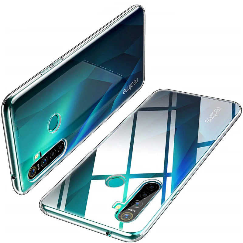 Realme 5i Kılıf Zore Süper Silikon Kapak Renksiz