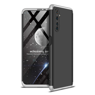 Realme 6 Kılıf Zore Ays Kapak Siyah-Gri