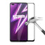 Realme 6 Pro Zore Kenarları Kırılmaya Dayanıklı Cam Ekran Koruyucu Siyah