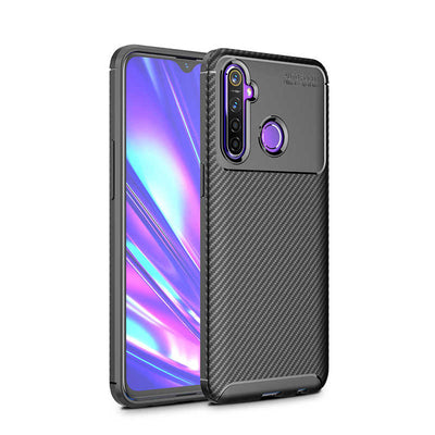 Realme 6İ Kılıf Zore Negro Silikon Kapak Kahverengi