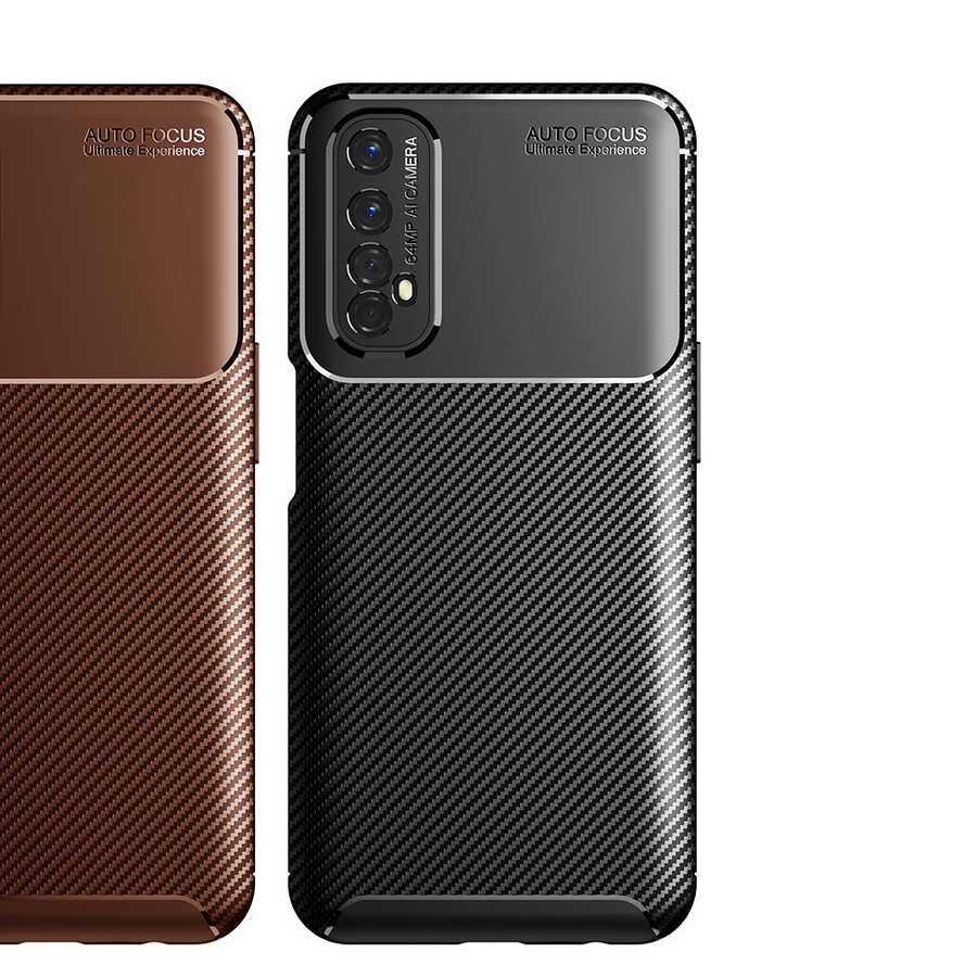 Realme 7 Kılıf Zore Negro Silikon Kapak Siyah