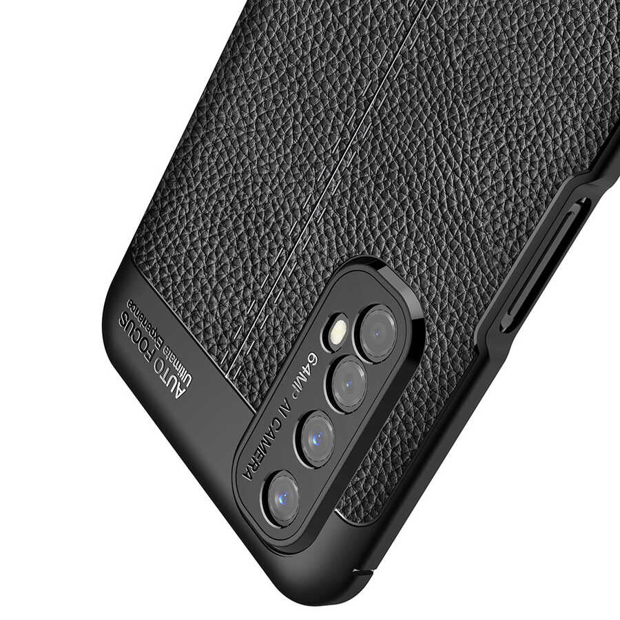 Realme 7 Kılıf Zore Niss Silikon Kapak Siyah