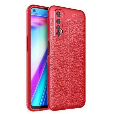 Realme 7 Kılıf Zore Niss Silikon Kapak Kırmızı