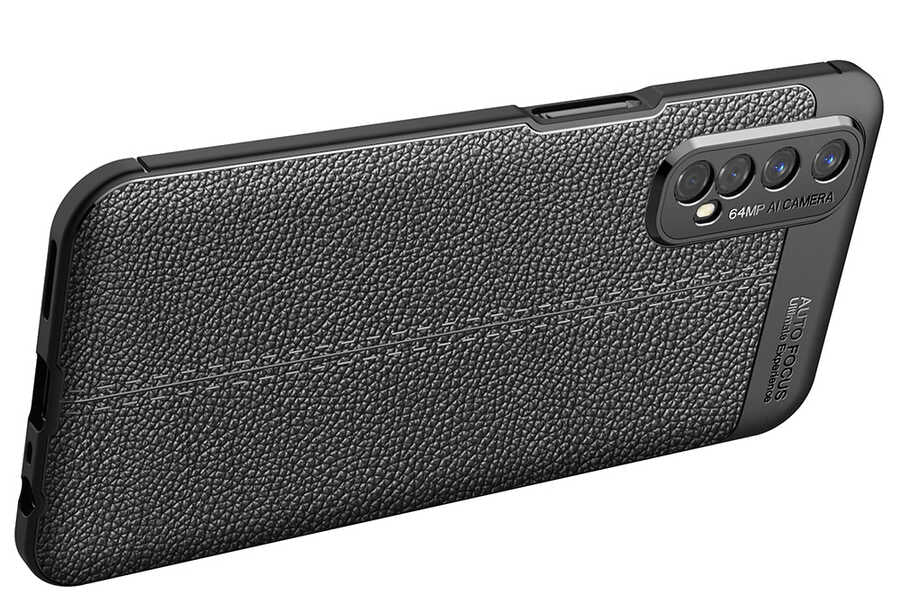 Realme 7 Kılıf Zore Niss Silikon Kapak Lacivert