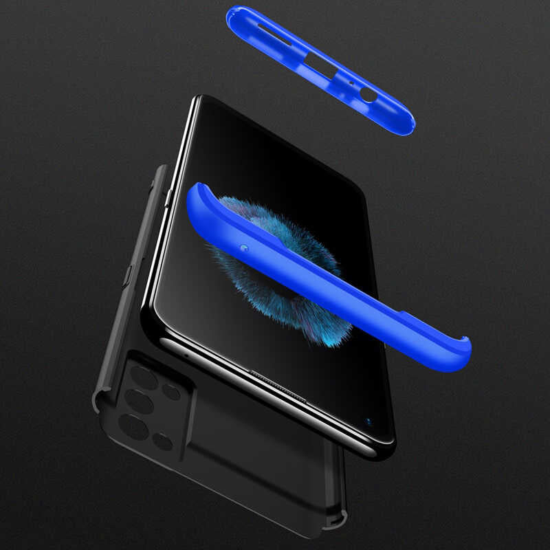 Realme 7 Pro Kılıf Zore Ays Kapak Siyah-Kırmızı