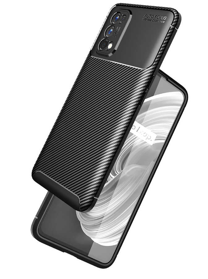 Realme 7 Pro Kılıf Zore Negro Silikon Kapak Lacivert