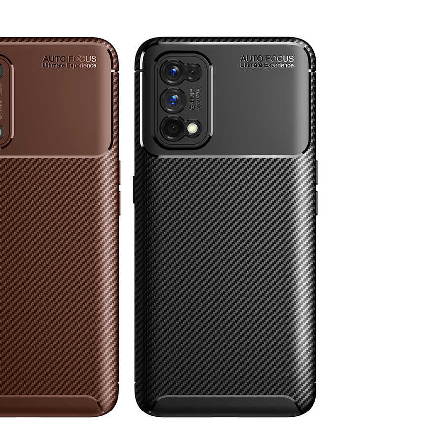 Realme 7 Pro Kılıf Zore Negro Silikon Kapak Siyah