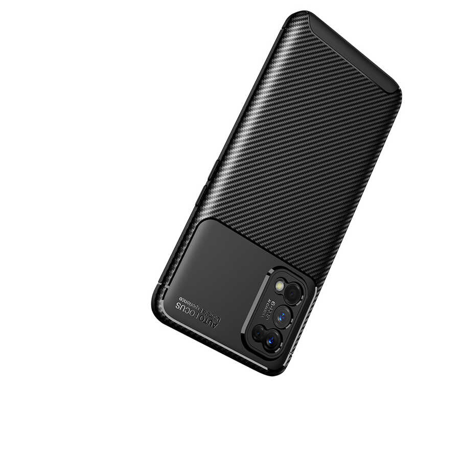 Realme 7 Pro Kılıf Zore Negro Silikon Kapak Kahverengi