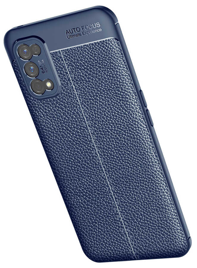 Realme 7 Pro Kılıf Zore Niss Silikon Kapak Lacivert