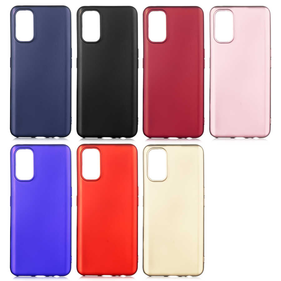 Realme 7 Pro Kılıf Zore Premier Silikon Kapak Rose Gold