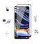 Realme 7 Pro Zore Kenarları Kırılmaya Dayanıklı Cam Ekran Koruyucu Siyah