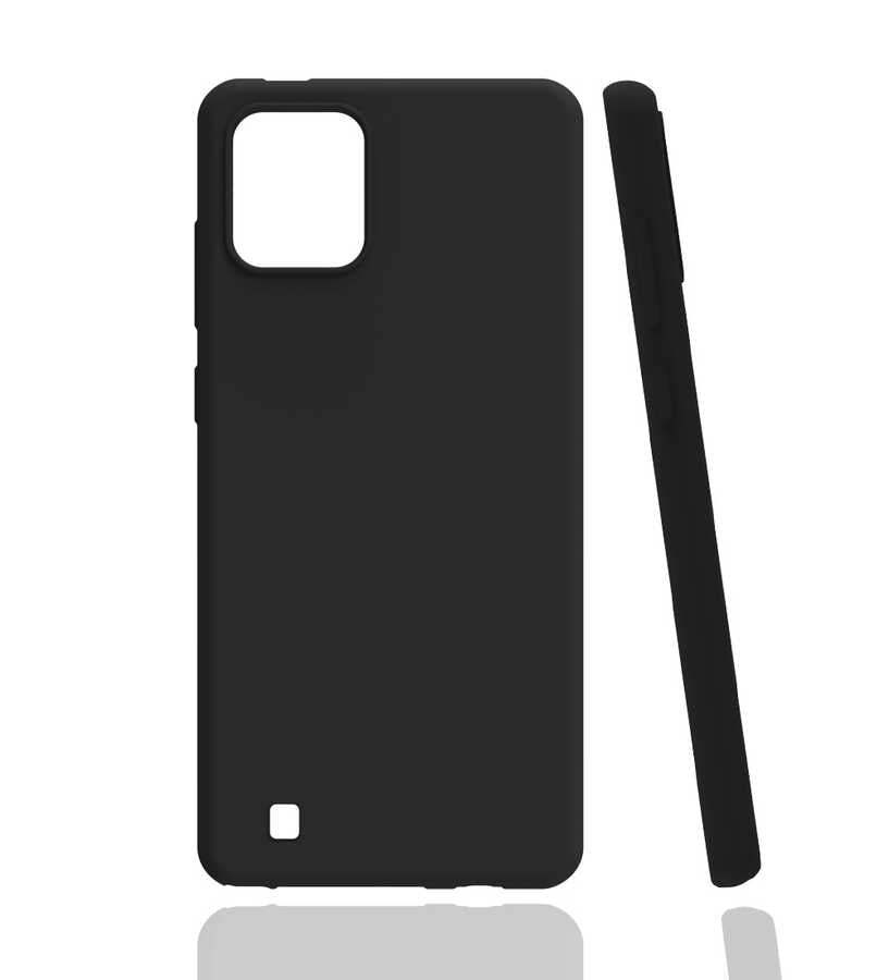 Realme C11 2021 Kılıf Zore Biye Silikon Siyah