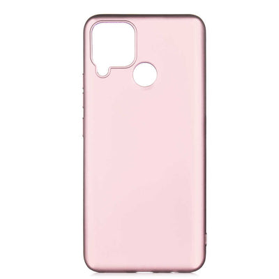 Realme C15 Kılıf Zore Premier Silikon Kapak Rose Gold