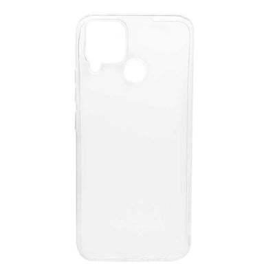 Realme C15 Kılıf Zore Süper Silikon Kapak Renksiz