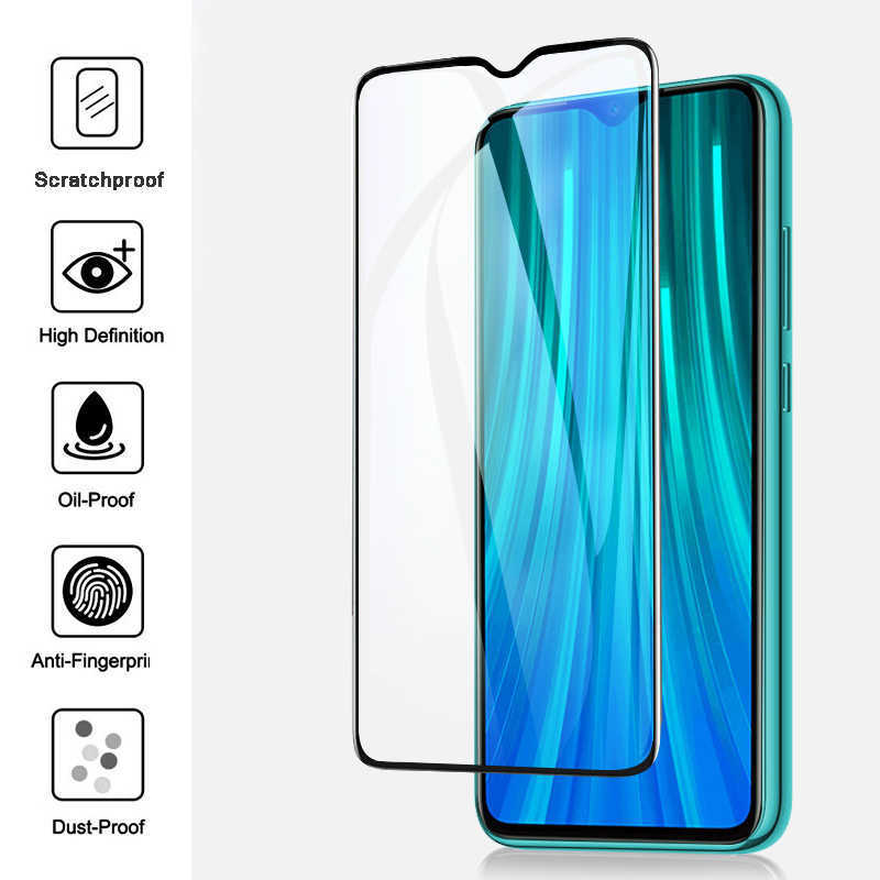 Realme C15 Zore Kenarları Kırılmaya Dayanıklı Cam Ekran Koruyucu Siyah