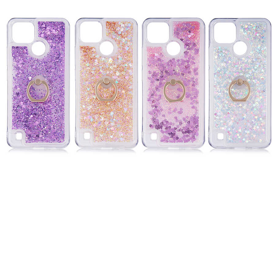 Realme C21 Kılıf Zore Milce Kapak Gümüş