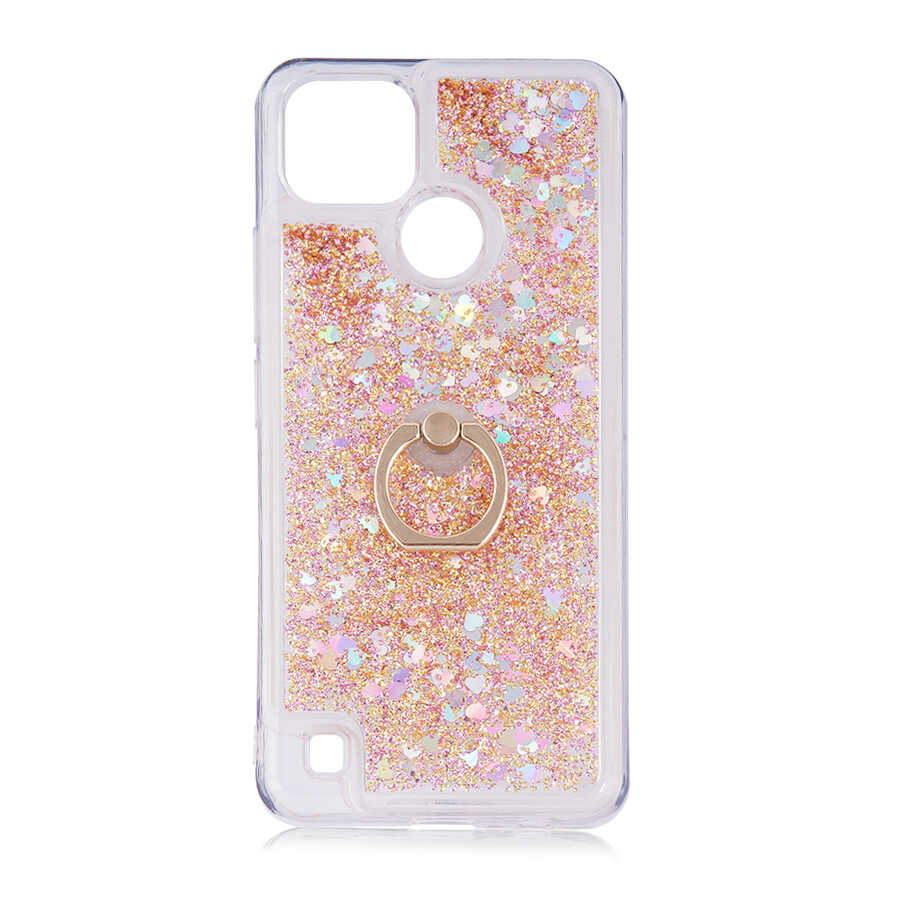 Realme C21 Kılıf Zore Milce Kapak Gold