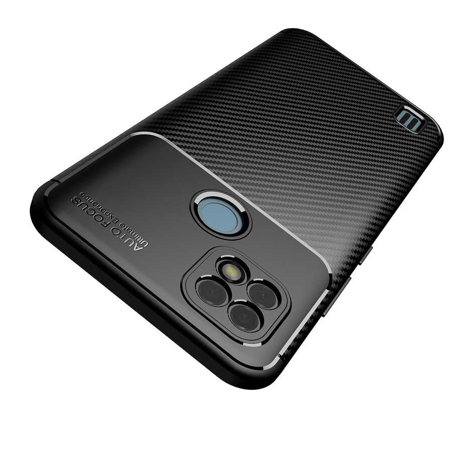 Realme C21 Kılıf Zore Negro Silikon Kapak Siyah