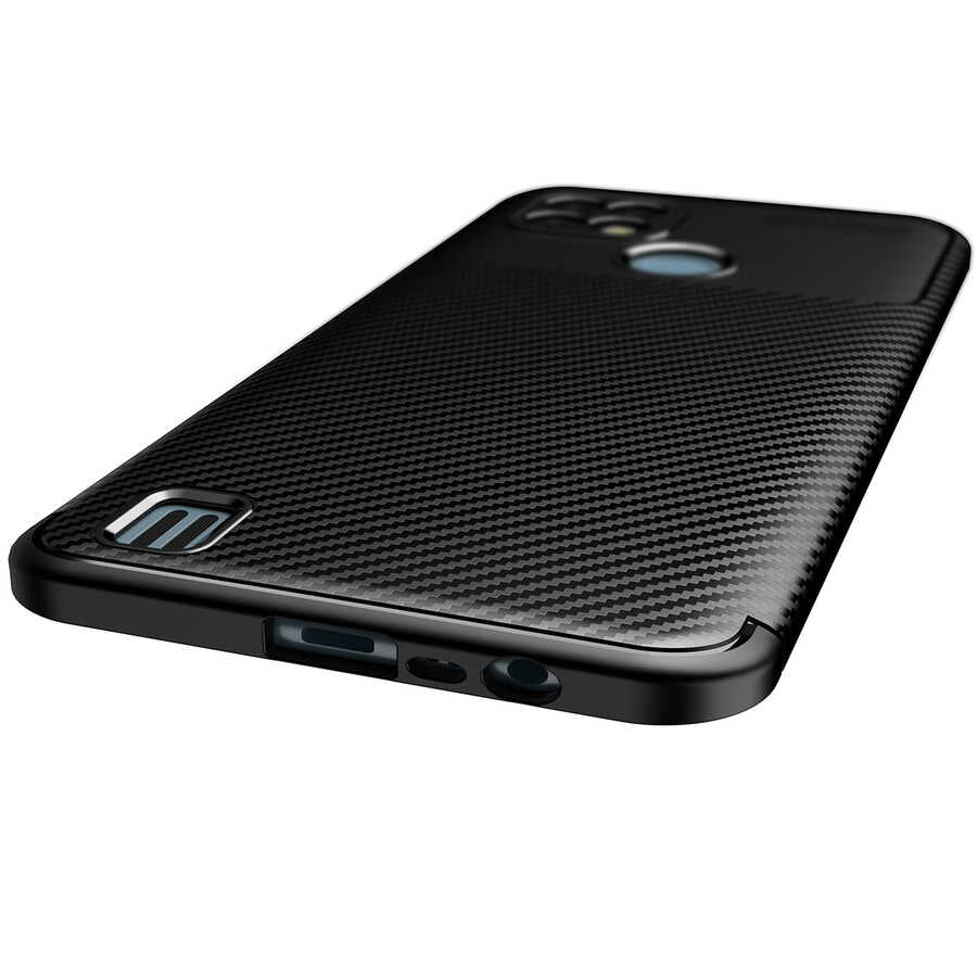 Realme C21 Kılıf Zore Negro Silikon Kapak Lacivert