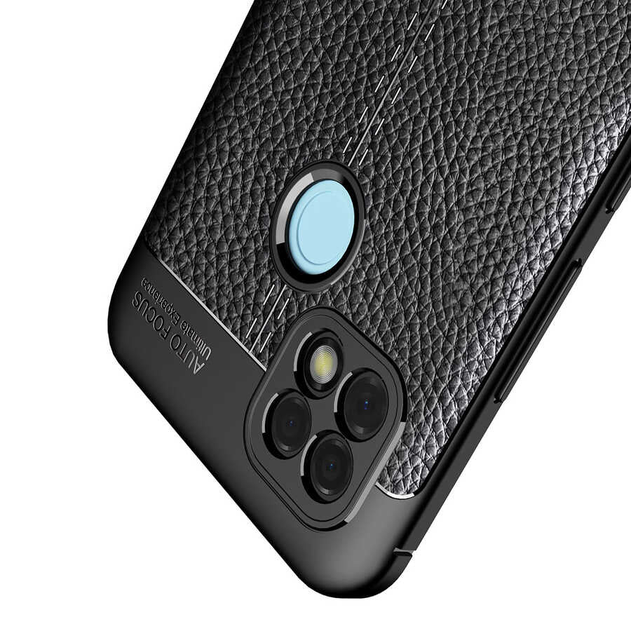 Realme C21 Kılıf Zore Niss Silikon Kapak Siyah