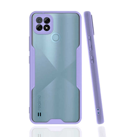 Realme C21 Kılıf Zore Parfe Kapak Mor